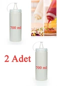 QNİAY Qchef 2 Adet Yağdanlık Sos Ve Sirkelik 700 Ml Kapaklı Sos Çeşni Şişesi thumbnail 1