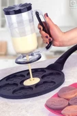 QNİAY Pancake Hamur Porsiyonlayıcı 1 Lt Pancake Ölçekli Krema Hamur Puding Dağıtıcı Akıtma - 3