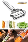 QNİAY Multi Pratik Paslanmaz Çelik Turbo Jülyen Meyve Sebze Soyucu Kesici Doğrayıcı thumbnail 3