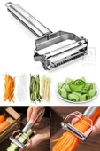 QNİAY Multi Pratik Paslanmaz Çelik Turbo Jülyen Meyve Sebze Soyucu Kesici Doğrayıcı thumbnail 4