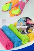 QNİAY Süper Emici 30x30cm Mikrofiber Kurulama Ve Temizleme Bezi (4adet) Kamp Piknik Temizlik Bez - 1