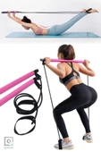 QNİAY Pilates Çubuk Bar Taşınabilir Fitness Pilates Crossfit Vücut Geliştirme Bantları Yoga Direnç Seti - 7