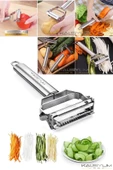 QNİAY Multi Pratik Paslanmaz Çelik Turbo Jülyen Meyve Sebze Soyucu Kesici Doğrayıcı thumbnail 6