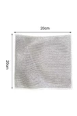 QNİAY 20 Adet Sihirli Inox Paslanmaz Telli Bulaşık Bezi Kir Pas Sökücü Sihirli Temizlik Bezi Ve Süngeri thumbnail 4