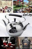 QNİAY Çift Hazneli Muhabbet Demliği Çift Taraflı Çaydanlık- Alüminyum Su Ve Çay Tek Çaydanlık Kamp - 1