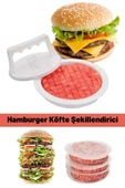 QNİAY Hamburger Ve Köfte Şekillendirici Pratik Köfte Kalıbı Et Izgara Barbekü Mangal Piknik Kamp Köfte - 5
