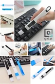 QNİAY Taşınabiir Klavye Ve Pencere Oluğu Temizleme Fırçası Mini Kürekli Pc Laptop Temizlik Aparatı Ev Ofis - 1