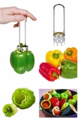 QNİAY Dolma Biber Ve Kabak Oyacağı Sebze Meyve Şekillendirme Aparatı thumbnail 1