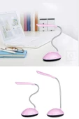 QNİAY Pilli Kullanışlı Bükülebilir Led Masa Lambası (pembe) Mini Dekor Masa Lambası Kitap Okuma - 1