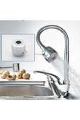 QNİAY Esnek 2 Fonksiyonlu Oynar Başlıklı Spiral Mutfak Musluk Başlığı thumbnail 1