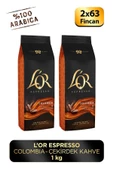 L'OR - Espresso Colombıa Çekirdek Kahve 500 gr x 2 Adet - 1