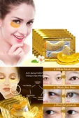 QNİAY Kolajen Gözaltı Maskesi Gold Göz Altı Maskesi Altın Yüz Cilt Bakımı 4 Paket Bio-collagen Nemlendir - 1