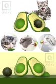QNİAY Avokado Catnip Avokado Kedi Çimi Topu Avokado Kedi Nanesi Oyuncağı Komik Oyuncak Top - 8