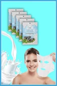 QNİAY Süt Bombası Kağıt Yüz Maske Süt Protein ( 1adet) Milk Maskesi Hafta Sonu Evde Bakım - 4