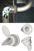 QNİAY Pratik Lavabo Koku Giderici Çek Valfli Lavabo Gider Adaptör Conta Ø50 Evye Koku Önleyici - 2