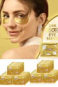 QNİAY Kristal 24 K Altın Kolajen Göz Altı Maskesi Cilt Yenileme Bakım 10'lu Set - 1
