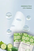 QNİAY Salatalık Özlü Nemlendirici Yüz Bakım Maskesi (1adet) 30ml Cucumber Face Mask Ev Ofis Cilt Yüz Bakım - 2