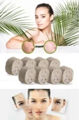 QNİAY Hamam Taşı Doğal Kese Organik Peeling 8 Adet - 1