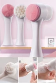 QNİAY Burun Siyah Nokta Cilt Ve Yüz Temizleyici Temizleme Fırçası Peeling Fırça Yüz Bakım - 3