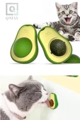 QNİAY Avokado Catnip Avokado Kedi Çimi Topu Avokado Kedi Nanesi Oyuncağı Komik Oyuncak Top - 6