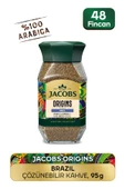 Jacobs Origin Brazil Granül Kahve Cam Kavanoz 95 gr - 1