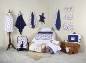 Luckka 29 Parça Müslin Bebek Bakım Çantası - Müslin Set - ZTÇANTA Mavi - 1