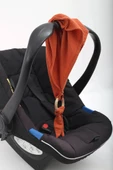 Luckka Çok Amaçlı Müslin Oyuncak , Diş Kaşıyıcı , Puset Oyuncağı , Emzik Tutacağı ,  Fular - ZTCRINKLETOY  Kiremit - 1