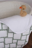 %100 Pamuk Bebek Müslin Yorgan - Oyun Matı El İşlemeli 70x100 cm - ZTD100  ZT058 - 3