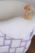 %100 Pamuk Bebek Müslin Yorgan - Oyun Matı El İşlemeli 70x100 cm - ZTD100  ZT060 - 3