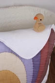 %100 Pamuk Bebek Müslin Yorgan - Oyun Matı El İşlemeli 70x100 cm - ZTD100  ZT073 - 3