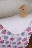 %100 Pamuk Bebek Müslin Yorgan - Oyun Matı El İşlemeli 70x100 cm - ZTD100 ZT054 - 2