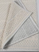 Naturel Pamuklu Kilim Yıkanabilir Banyo Paspası Seti 2'li Klozet Takımı 60x100-50x60cm 7020 Bej - 5