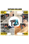 prohummer PH014 88VF 5ah Kömürsüz Şarjli Professional Kırıcı Delici (Mavi) - 4