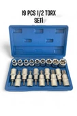EKİNLER Torx anahtar 1/2 19 parça E lokma & torx lokma takımı ürün - 1