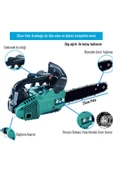 prohummer Portatif Mini Benzinli Testere Ağaç Odun Dal Budama Ve Kesme Testeresi Ağaç Kesme Motoru PH217 25cc - 3