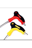 EKİNLER 16 adet t-kolu Torx topu Allen anahtarı Hex ingiliz anahtarı takımı - 4