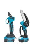 prohummer PH101 2Li Set 58 Vf 5 Ah Çift Akülü Çelik Şanzıman Şarjlı Dal Budama ve Testeresi - 1