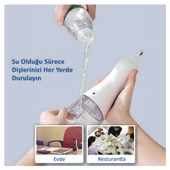 Waterpulse V580 Water Flosser Taşınabilir Şarjlı Masajlı Diş/Protez Bakım ve Ağız Duşu-Beyaz - 5