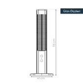 Kumtel MH-2300 Orbit Dual 2300 W Kule Tipi Infrared Isıtıcı - 4