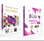 KARE KÖK YAYINLARI LGS 8.SINIF FEN BİLİMLERİ SORU BANKASI + FEN BİLİMLERİ 20'Lİ DENEME - 1