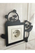 TVS LAZER TASARIM Dekorasyon Çocuk Odası Priz Çerçevesi Panda - 2