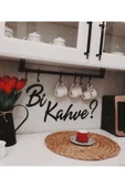 TVS LAZER TASARIM Bi Kahve ? Ahşap Duvar Yazısı Aker Tablo - 1