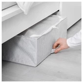 SUMUHOME STUK HURÇ SAKLAMA DEPOLAMA DÜZENLEME BEYAZ GRİ 55x51x18 CM - 2