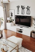 TVS LAZER TASARIM 3'lü Vazo Dekoratif Ahşap Duvar Tablosu Hts224 - 2