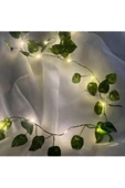casadilegno Dekoratif Yeşil Yapraklı Yapay Sarmaşık Ve 3 Metre Peri Led Gün Işığı - 4