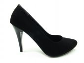 Çarıkçım Stiletto Kadın Ayakkabı Siyah-Süet 61 700 - 1