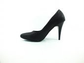 Çarıkçım Stiletto Kadın Ayakkabı Siyah-Simli 61 700 - 2