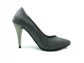 Çarıkçım Stiletto Kadın Ayakkabı Platin-Simli 61 700 - 1
