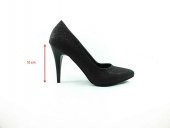 Çarıkçım Stiletto Kadın Ayakkabı Siyah-Simli 61 700 - 5