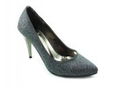 Çarıkçım Stiletto Kadın Ayakkabı Platin-Simli 61 700 - 2